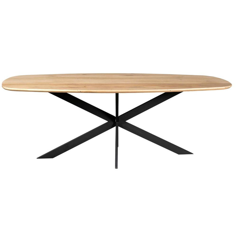 Eettafel Eiken eettafel Ferris Deens Ovaal 280 cm Naturel-Eettafels-Starfurn