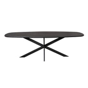 Eettafel Eiken eettafel Ferris Deens Ovaal 280 cm Zwart-Eettafels-Starfurn