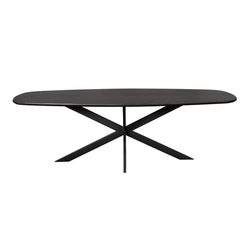Eettafel Eiken eettafel Ferris Deens Ovaal 280 cm Zwart-Eettafels-Starfurn
