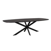 Eettafel Eiken eettafel Ferris Deens Ovaal 280 cm Zwart-Eettafels-Starfurn