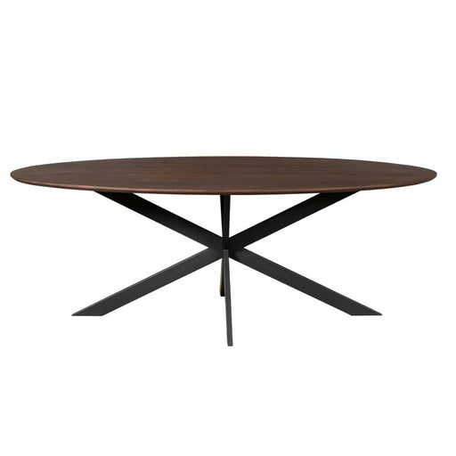 Eettafel Eiken eettafel Ferris Ovaal 210 cm Bruin 210x100x76 cm-Eettafels-Starfurn