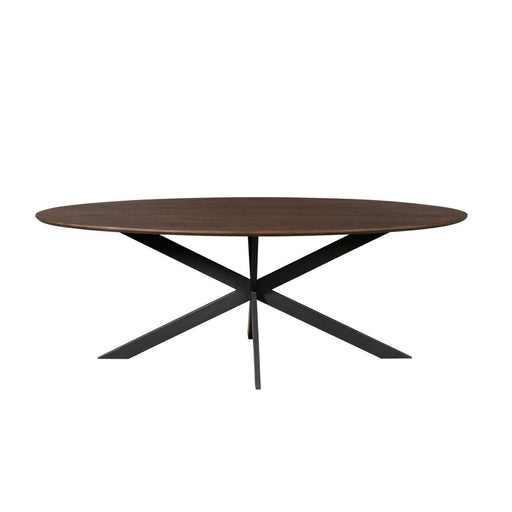 Eettafel Eiken eettafel Ferris Ovaal 280 cm Bruin 280x120x76 cm-Eettafels-Starfurn