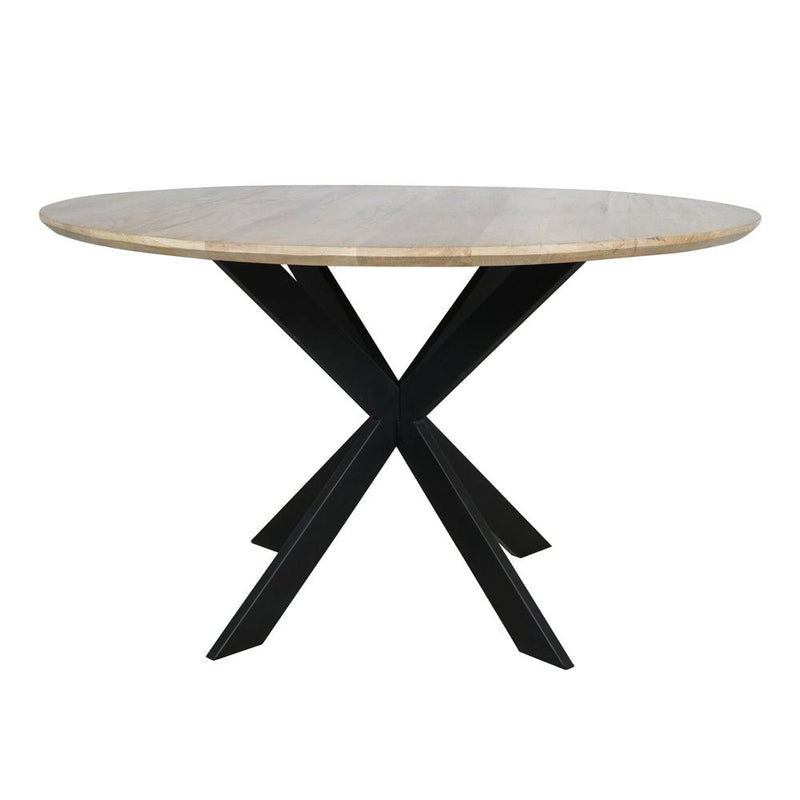Eettafel Eiken eettafel Ferris Rond 110 cm Naturel 110x110x76 cm-Eettafels-Starfurn