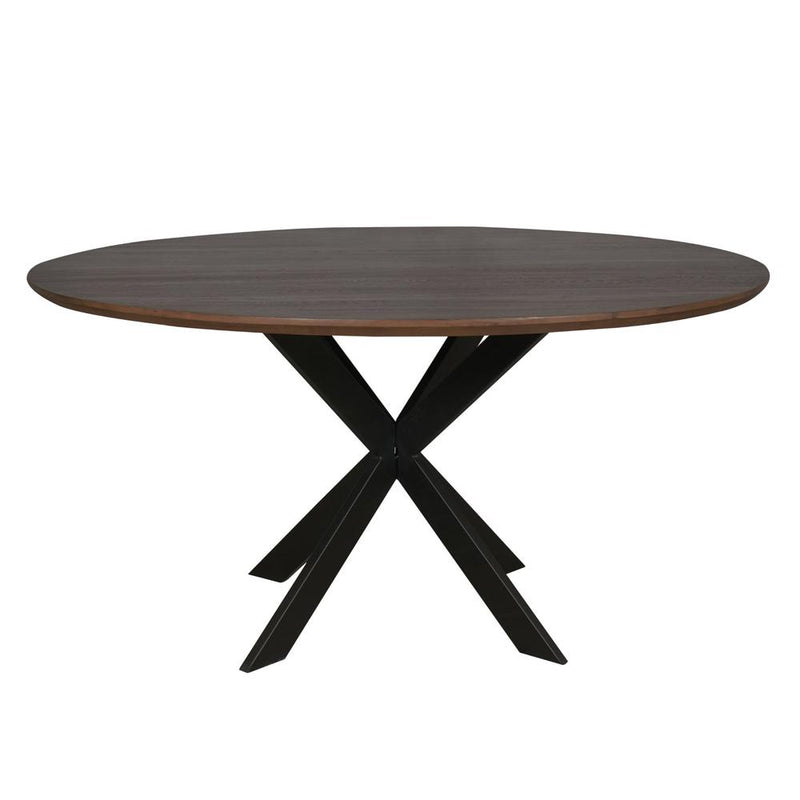 Eettafel Eiken eettafel Ferris Rond 150 cm Naturel 150x150x76 cm-Eettafels-Starfurn
