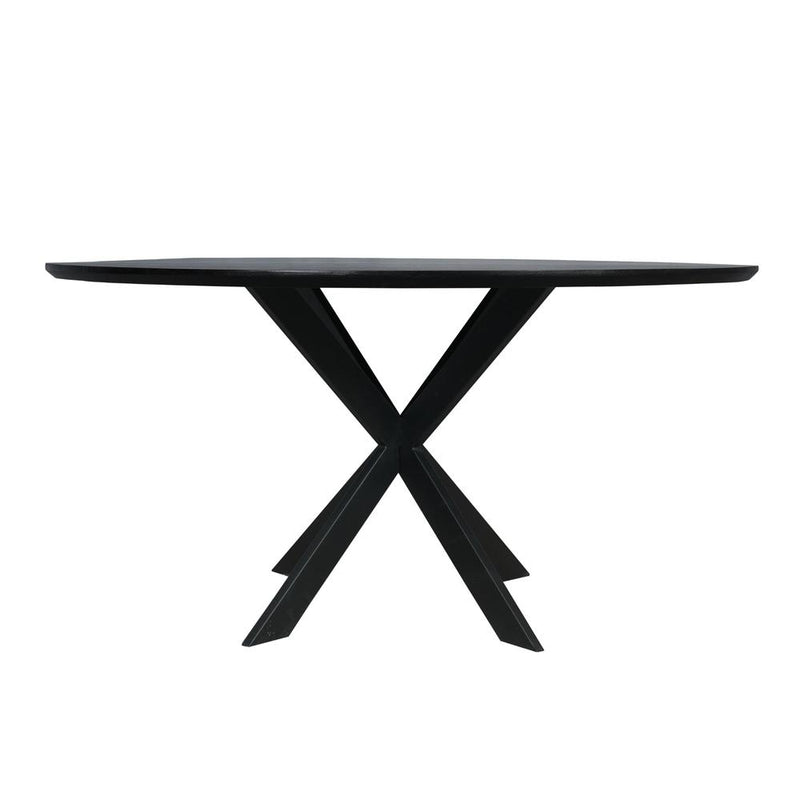 Eettafel Eiken eettafel Ferris Rond 150 cm Naturel 150x150x76 cm-Eettafels-Starfurn