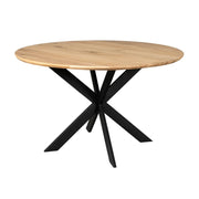 Eettafel Eiken eettafel Ferris Rond 150 cm Naturel 150x150x76 cm-Eettafels-Starfurn