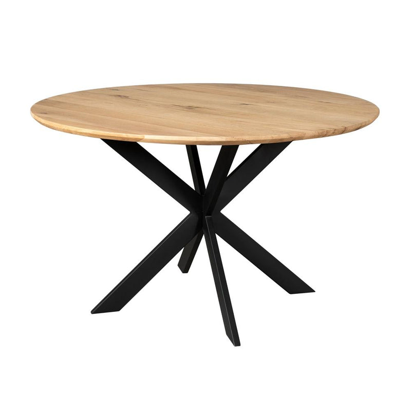 Eettafel Eiken eettafel Ferris Rond 150 cm Naturel 150x150x76 cm-Eettafels-Starfurn