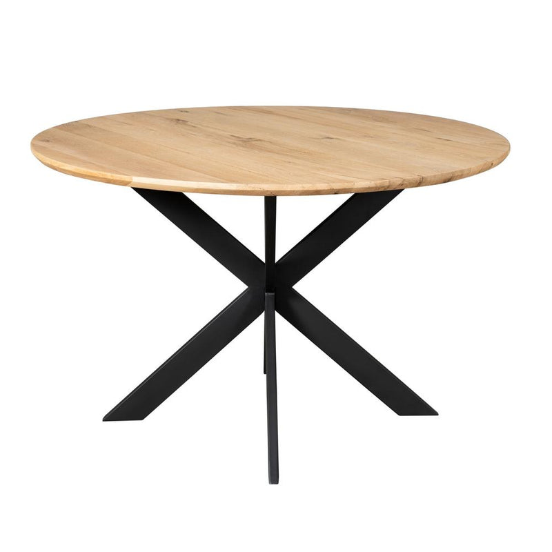 Eettafel Eiken eettafel Ferris Rond 150 cm Naturel 150x150x76 cm-Eettafels-Starfurn