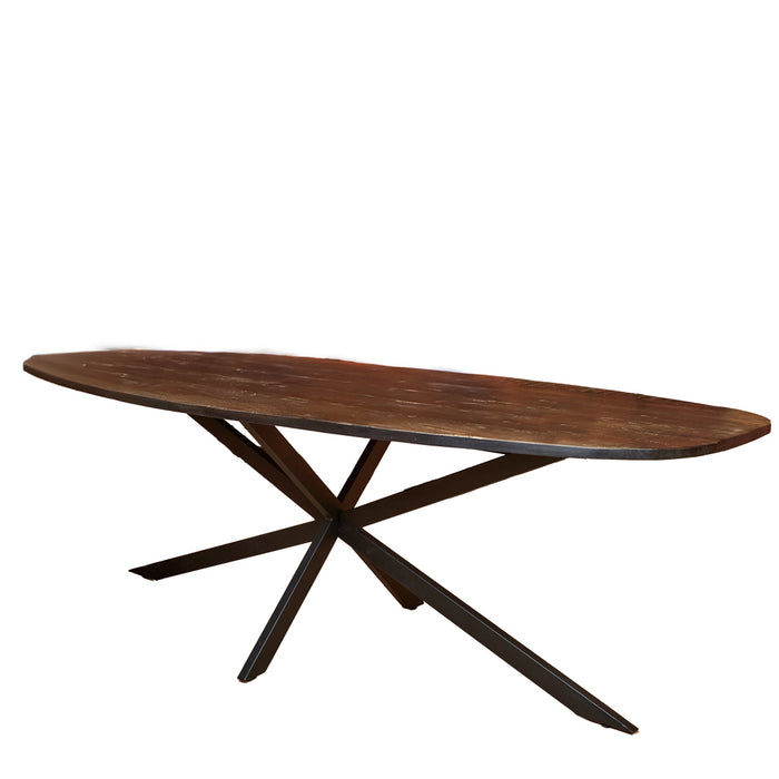 Eettafel Elegance Zwart - Deens ovaal - 240x110 cm-Eettafels-Starfurn