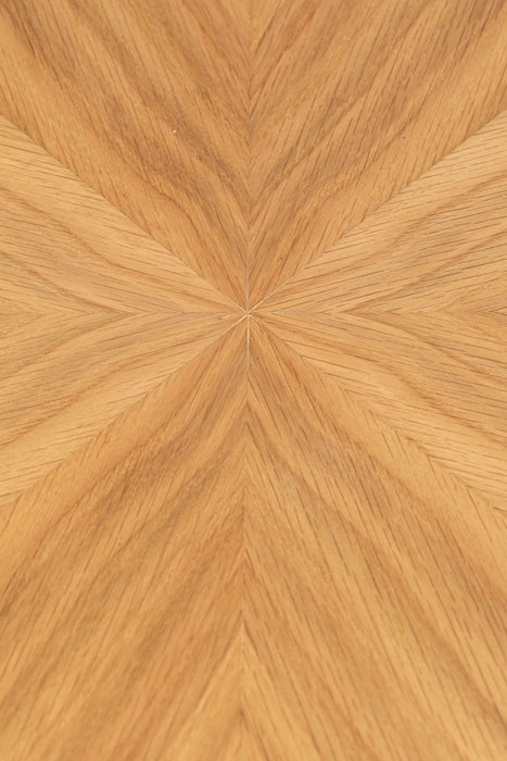 Eettafel Fabio 100 Eikenfineer Naturel Ø100x75 cm-Eettafels-Creating Home