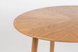 Eettafel Fabio 100 Eikenfineer Naturel Ø100x75 cm-Eettafels-Creating Home