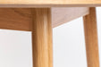 Eettafel Fabio 100 Eikenfineer Naturel Ø100x75 cm-Eettafels-Creating Home