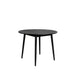 Eettafel Fabio 100 Eikenfineer Zwart Ø100x75 cm-Eettafels-Creating Home