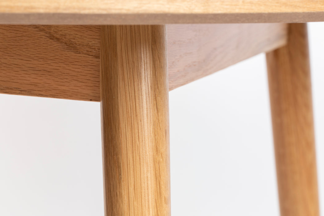 Eettafel Fabio 120 Eikenfineer Naturel Ø120x75 cm-Eettafels-Creating Home