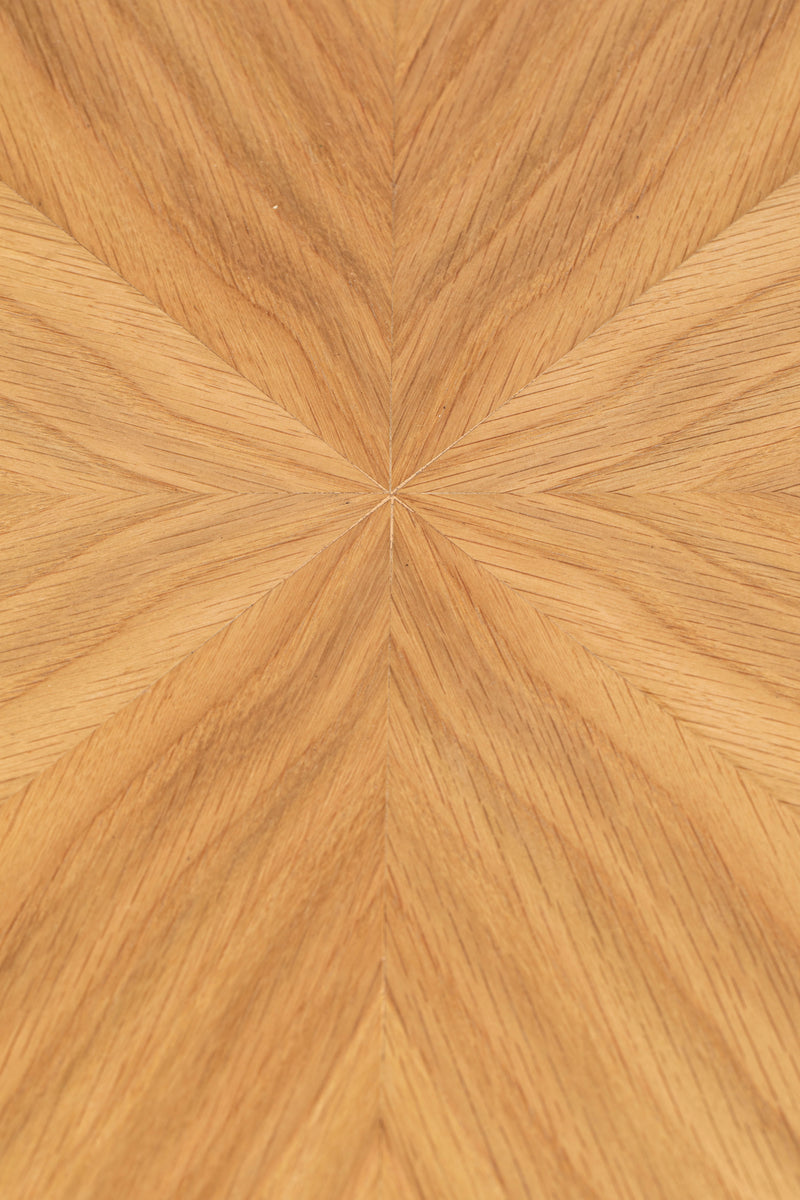 Eettafel Fabio 120 Eikenfineer Naturel Ø120x75 cm-Eettafels-Creating Home