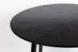 Eettafel Fabio 120 Eikenfineer Zwart Ø120x75 cm-Eettafels-Creating Home