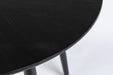 Eettafel Fabio 120 Eikenfineer Zwart Ø120x75 cm-Eettafels-Creating Home
