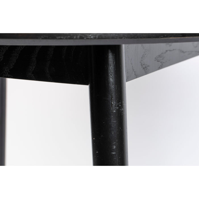 Eettafel Fabio 120 Eikenfineer Zwart Ø120x75 cm-Eettafels-Creating Home