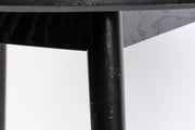 Eettafel Fabio 120 Eikenfineer Zwart Ø120x75 cm-Eettafels-Creating Home