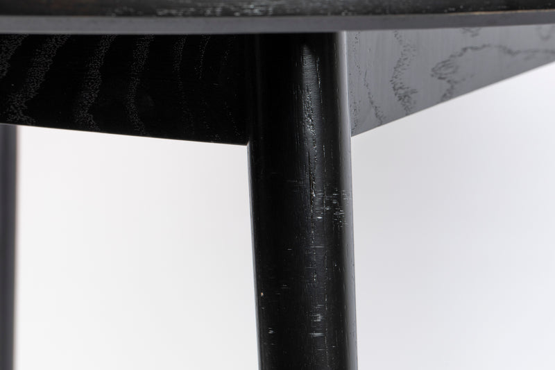 Eettafel Fabio 120 Eikenfineer Zwart Ø120x75 cm-Eettafels-Creating Home