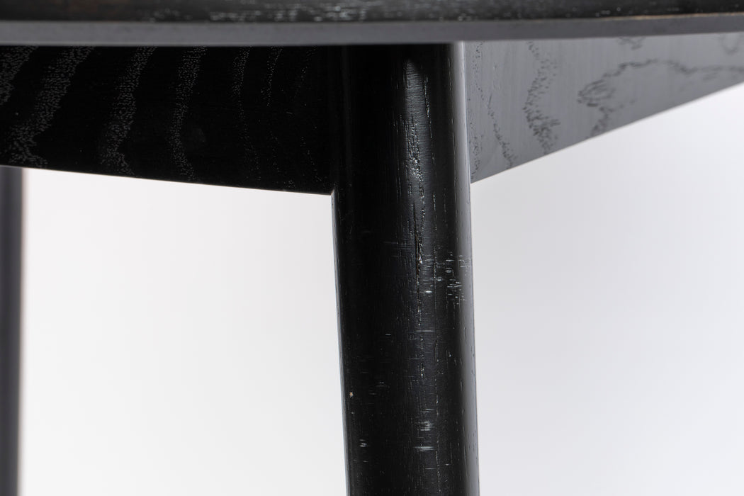 Eettafel Fabio 120 Eikenfineer Zwart Ø120x75 cm-Eettafels-Creating Home