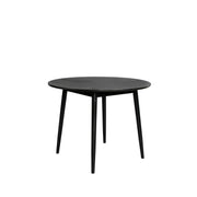 Eettafel Fabio 120 Eikenfineer Zwart Ø120x75 cm-Eettafels-Creating Home