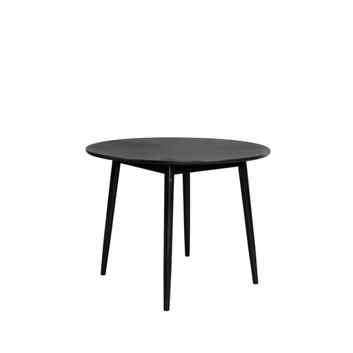 Eettafel Fabio 120 Eikenfineer Zwart Ø120x75 cm-Eettafels-Creating Home