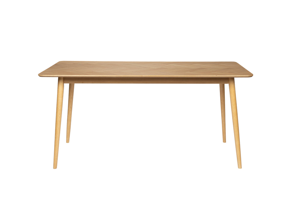 Eettafel Fabio 160x80 Eikenfineer Naturel 80x160 cm-Eettafels-Creating Home