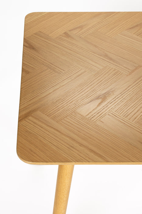Eettafel Fabio 160x80 Eikenfineer Naturel 80x160 cm-Eettafels-Creating Home