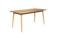 Eettafel Fabio 160x80 Eikenfineer Naturel 80x160 cm-Eettafels-Creating Home