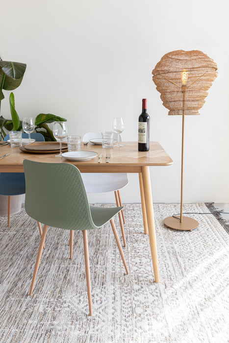 Eettafel Fabio 160x80 Eikenfineer Naturel 80x160 cm-Eettafels-Creating Home