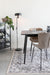 Eettafel Fabio 160x80 Eikenfineer Zwart 80x160 cm-Eettafels-Creating Home