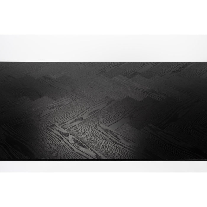 Eettafel Fabio 160x80 Eikenfineer Zwart 80x160 cm-Eettafels-Creating Home