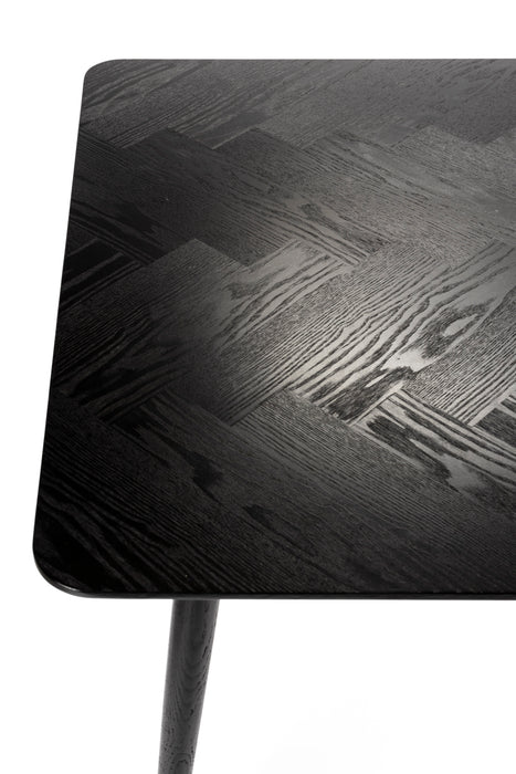 Eettafel Fabio 160x80 Eikenfineer Zwart 80x160 cm-Eettafels-Creating Home
