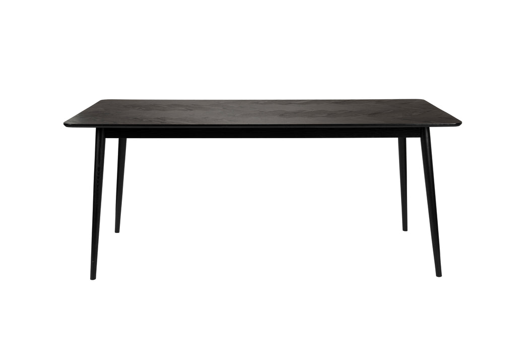 Eettafel Fabio 160x80 Eikenfineer Zwart 80x160 cm-Eettafels-Creating Home