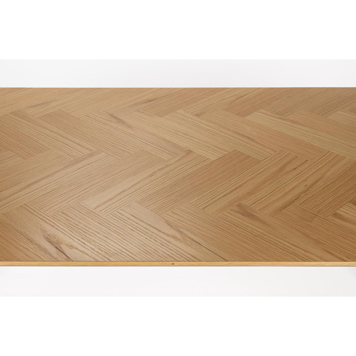 Eettafel Fabio 180x90 Eikenfineer Naturel 90x180 cm-Eettafels-Creating Home