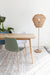 Eettafel Fabio 180x90 Eikenfineer Naturel 90x180 cm-Eettafels-Creating Home