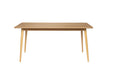 Eettafel Fabio 180x90 Eikenfineer Naturel 90x180 cm-Eettafels-Creating Home