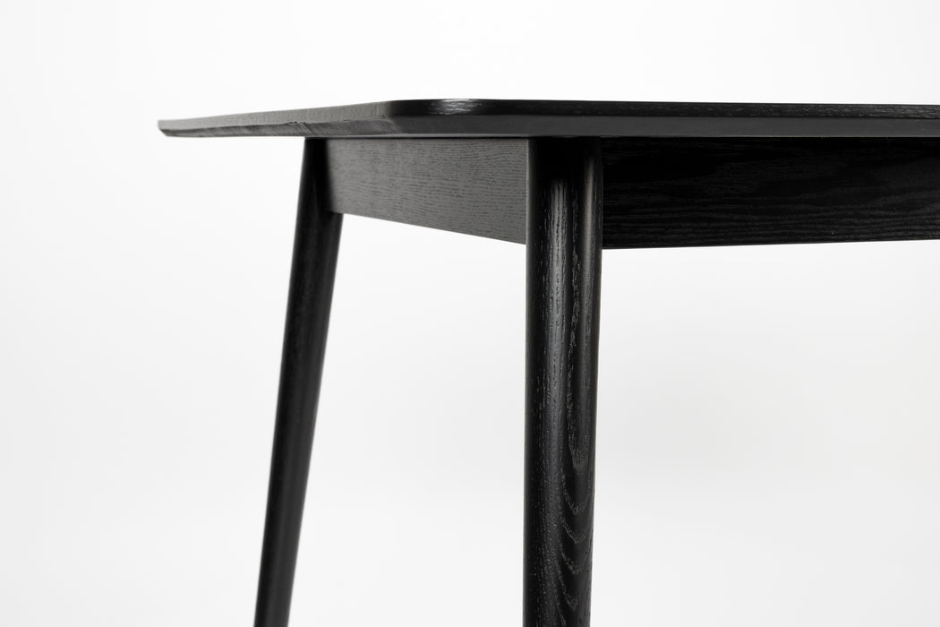 Eettafel Fabio 180x90 Eikenfineer Zwart 90x180 cm-Eettafels-Creating Home