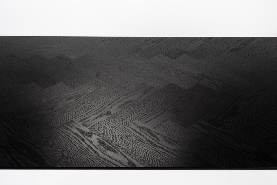 Eettafel Fabio 180x90 Eikenfineer Zwart 90x180 cm-Eettafels-Creating Home