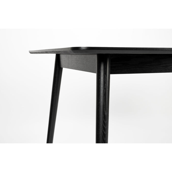 Eettafel Fabio 180x90 Eikenfineer Zwart 90x180 cm-Eettafels-Creating Home