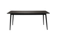 Eettafel Fabio 180x90 Eikenfineer Zwart 90x180 cm-Eettafels-Creating Home