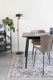 Eettafel Fabio 180x90 Eikenfineer Zwart 90x180 cm-Eettafels-Creating Home
