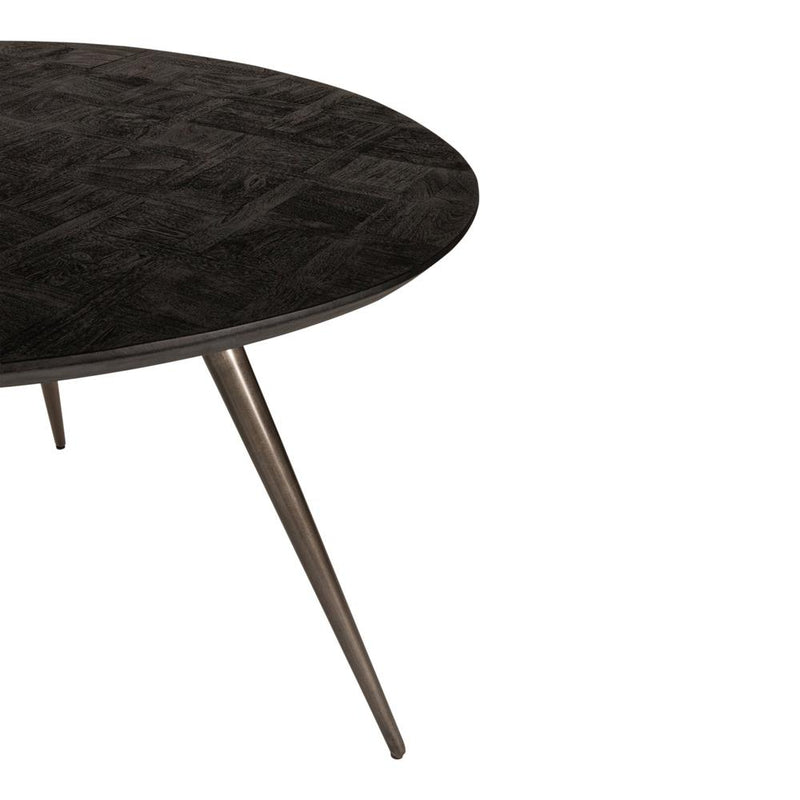 Eettafel Fieron Zwart 110x108 cm-Eettafels-PTMD