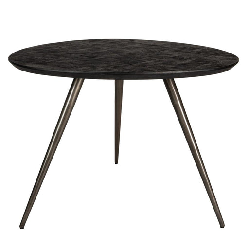 Eettafel Fieron Zwart 110x108 cm-Eettafels-PTMD