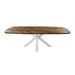 Eettafel Fishbone Danish - 240x110x76 - Naturel/wit - Eiken/metaal-Eettafels-HSM Collection