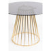 Eettafel Floris Glass Goud 104x104 cm-Eettafels-Creating Home
