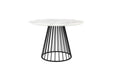 Eettafel Floris Marble Paper Zwart Ø110x75 cm-Eettafels-Creating Home