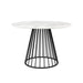 Eettafel Floris Marble Paper Zwart Ø110x75 cm-Eettafels-Creating Home