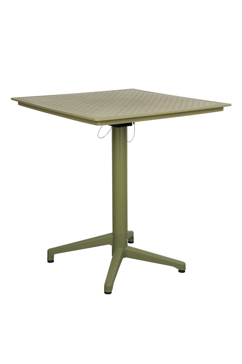 Eettafel George Metaal,Polypropyleen Groen 70x70 cm-Eettafels-Creating Home